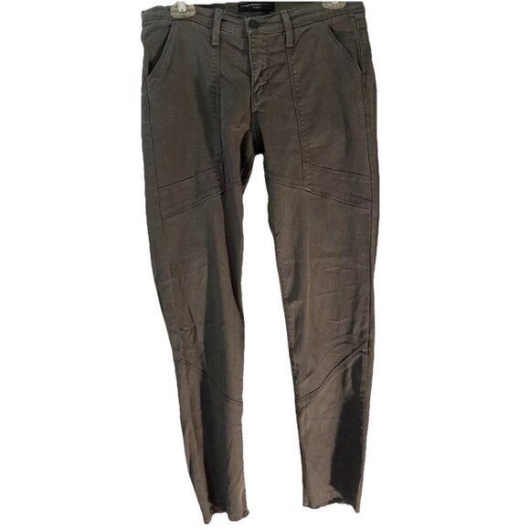 Flying Monkey Pants Women's SZ 29 Dark Gray Stretch Cotton Skinny Leg - Picture 1 of 6